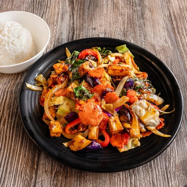 Stir-Fried Thai Basil.