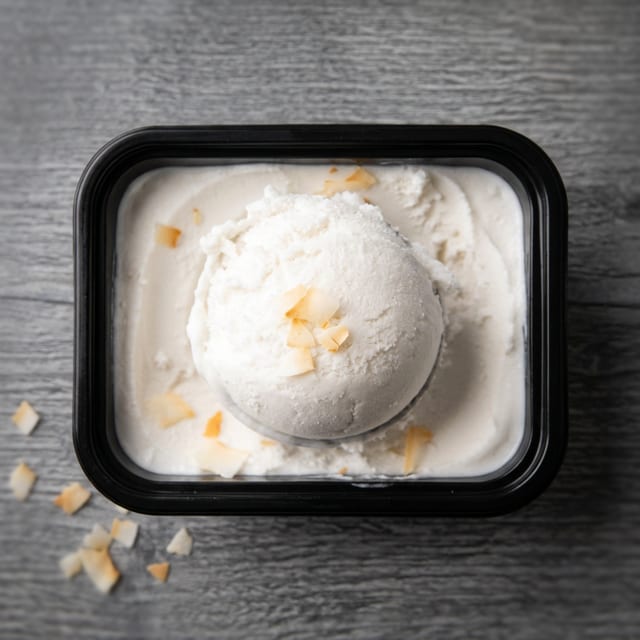 Coconut Ice Cream.