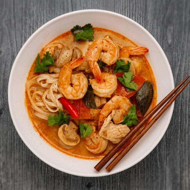 Tomyum Noodle Soup.