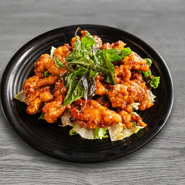Caramel Basil Chicken.